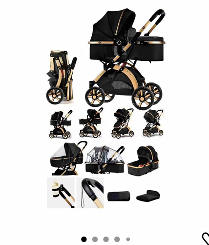 Black gold 1 travel - black/gold, 3-in-1