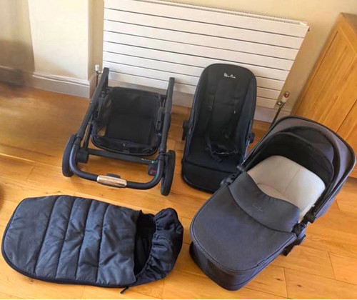 Silver cross travel system - silver,